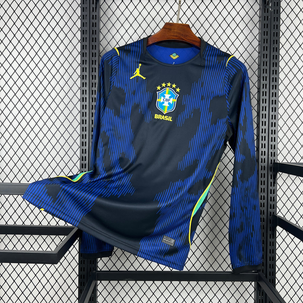 Brazil Long Sleeve Jersey – Navy/Blue