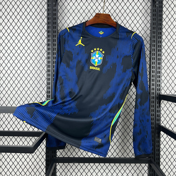 Brazil Long Sleeve Jersey – Navy/Blue