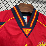 Spain 1998 Home Retro Football Jersey