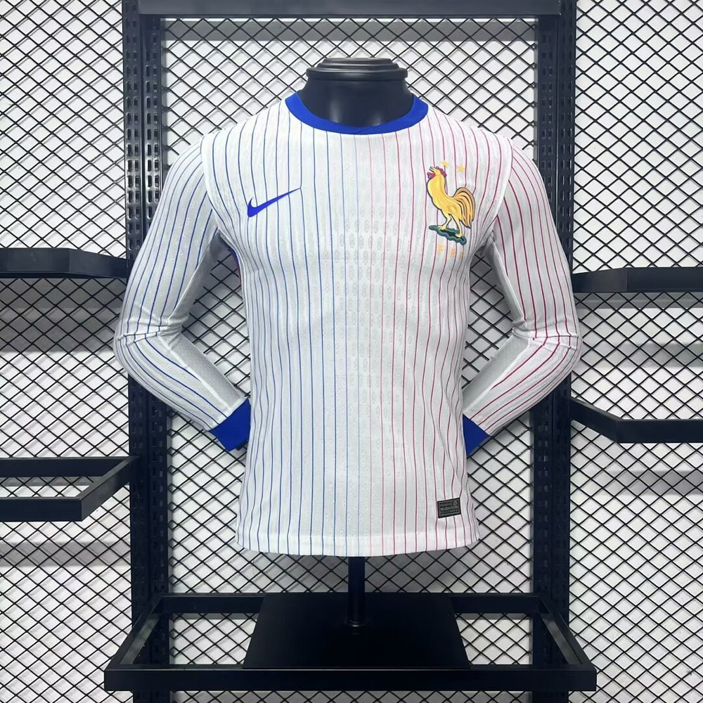 France Long Sleeve Jersey – White/Blue/Red