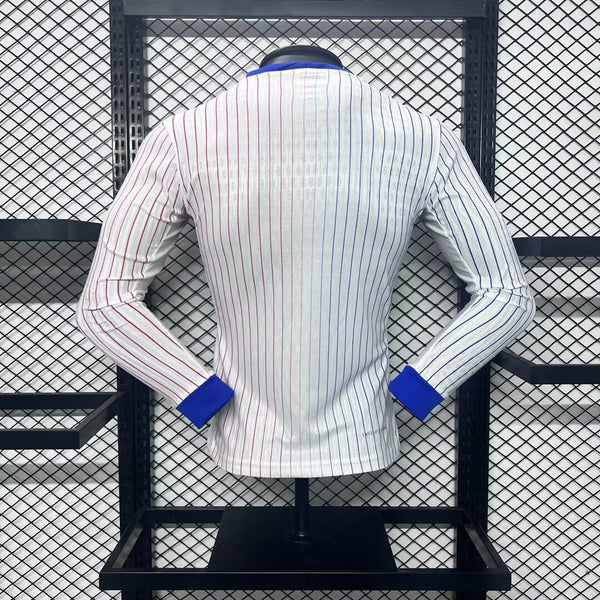 France Long Sleeve Jersey – White/Blue/Red