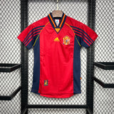 Spain 1998 Home Retro Football Jersey